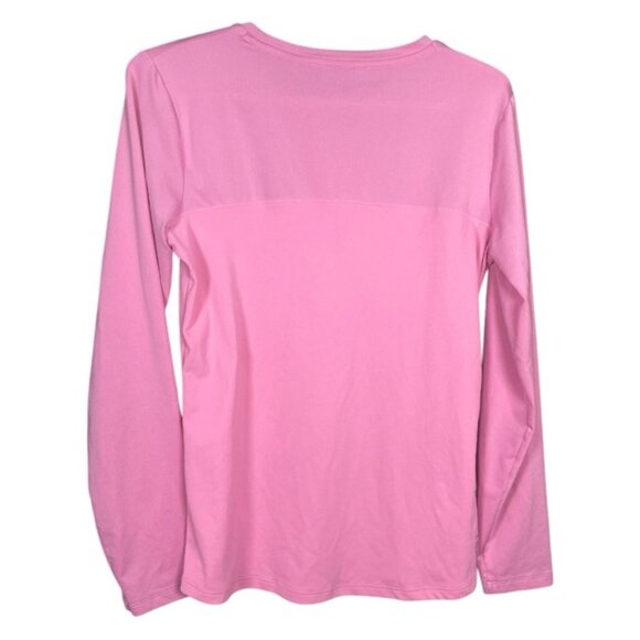 Under Armour Medium Long Sleeve Shirt Pink Lightweight Athletic Workout Gym Tops - Picture 2 of 8